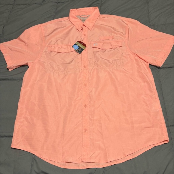 The American Outdoorsman Peach Amber‎ button up NWT - Picture 1 of 12